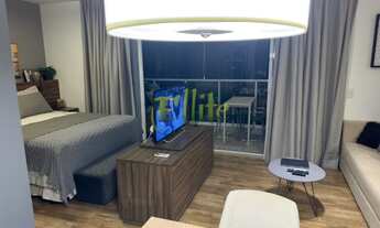 Imagem 4: Apartamento totalmente mobiliado com 01 dormitório para locação na região do Brooklin em S