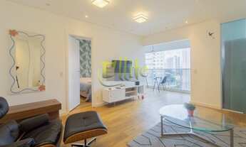 Imagem 2: Apartamento totalmente mobiliado com 01 dormitório para locação na região do Brooklin em S