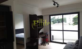 Imagem 5: Flat para locação em Moema, totalmente mobiliado com serviços, ao lado do shopping Ibirapu