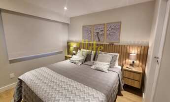 Imagem 6: Flat para locação em Moema, totalmente mobiliado com serviços, próximo ao Parque Ibirapuer