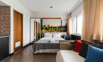 Imagem 2: Flat para venda na Bela Vista, totalmente mobiliado com serviços, próximo ao Hospital Bene