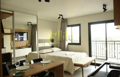 Imagem 3: Studio totalmente mobiliado para locação em Moema SP, à 5 minutos da estação de metrô Euca