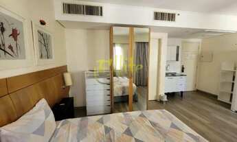 Imagem 4: Flat para locação em Moema, totalmente mobiliado com serviços, próximo das faculdades INSP