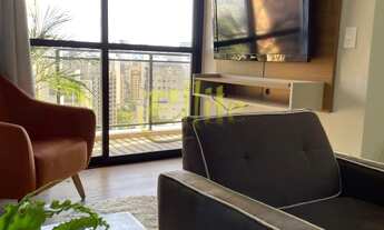 Imagem 5: Flat para locação na Vila Nova Conceição, totalmente mobiliado com serviços, próximo da Av