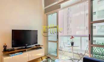 Imagem 6: Flat para locação em Moema, totalmente mobiliado com serviços, próximo das faculdades INSP