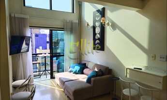 Imagem 2: Flat duplex para venda em Moema, totalmente mobiliado à poucos metros do Shopping Ibirapue