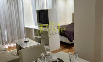 Imagem 3: Flat para locação na Vila Nova Conceição, prédio alto padrão totalmente mobiliado, próximo