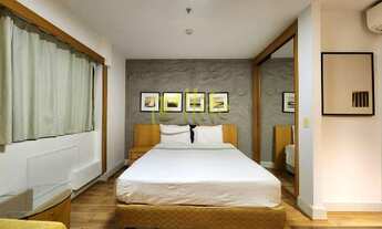 Imagem 3: Flat para locação no Itaim, totalmente mobiliado com serviços, próximo do Shopping Iguatem