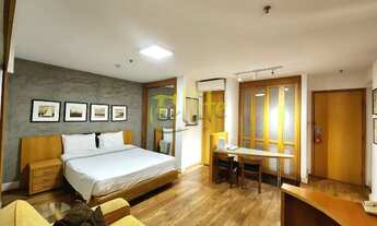 Imagem 2: Flat para locação no Itaim, totalmente mobiliado com serviços, próximo do Shopping Iguatem