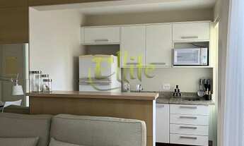 Imagem 2: Flat para locação na Vila Nova Conceição, prédio alto padrão totalmente mobiliado, próximo