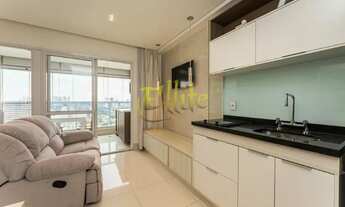 Imagem 4: Apartamento mobiliado com 01 dormitório para venda na região do Brooklin em São Paulo, pró