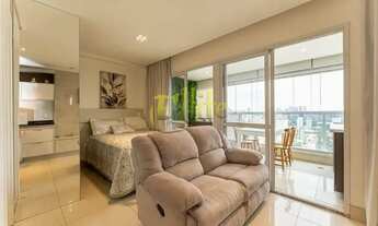 Imagem 3: Apartamento mobiliado com 01 dormitório para venda na região do Brooklin em São Paulo, pró