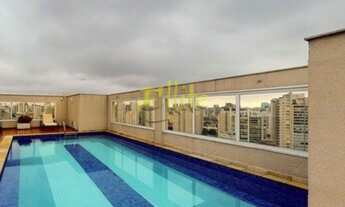 Imagem 6: Flat para locação em Moema, totalmente mobiliado com serviços, próximo ao Parque Ibirapuer