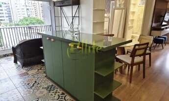 Imagem 5: Apartamento mobiliado com 02 dormitórios para locação e venda na região de Moema em São Pa