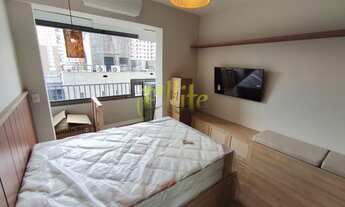 Imagem 2: Studio mobiliado para locação localizado na Rua Quatá, em um dos pontos mais valorizados d