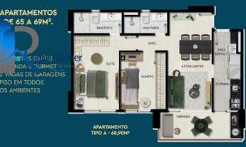 Imagem 6: LANÇAMENTO! SEU 2/4 (SUÍTE), COM VARANDA GOURMET E 2 VAGAS DE GARAGEM NO CAMINHO DAS ÁRVOR