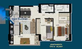 Imagem 4: LANÇAMENTO! SEU 2/4 (SUÍTE), COM VARANDA GOURMET E 2 VAGAS DE GARAGEM NO CAMINHO DAS ÁRVOR