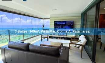 Imagem: Apartamento 3 Suítes, 149m², Vista Mar