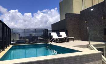 Imagem 2: Com ambientes amplos e modernos essa cobertura duplex com três suítes vista mar com 233,5m