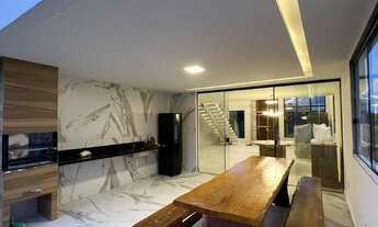 Imagem 6: Com conceito moderno e ambientes amplos essa belíssima casa com 5 quartos e espaço gourmet