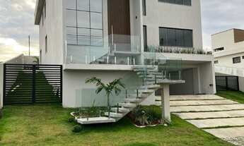 Imagem 2: Com conceito moderno e ambientes amplos essa belíssima casa com 5 quartos e espaço gourmet