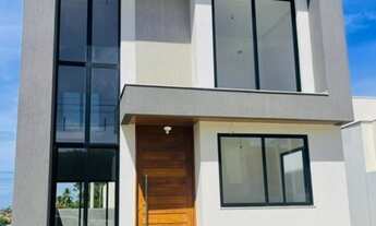 Imagem 1: Com conceito moderno e ambientes amplos essa belíssima casa em condomínio fechado com quat