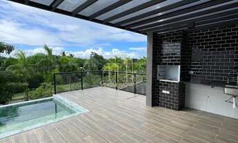 Imagem 6: Com conceito moderno e ambientes amplos essa belíssima casa com três suítes e espaço gourm