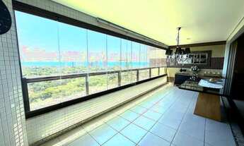 Imagem 2: Apartamento alto luxo decorado com quatro suítes vista mar a venda no Greenville Lumno em