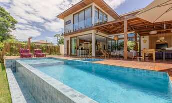 Imagem 4: Com um conceito moderno essa bela casa com cinco suítes a venda em Praia do Forte - Salvad