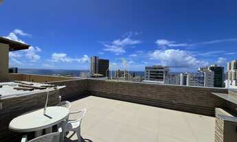 Imagem 6: Excelente cobertura vista mar decorada com três suítes e área gourmet a venda na Pituba