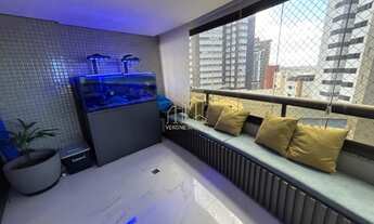 Imagem 2: Apartamento alto luxo com três suítes amplo living vista mar a venda na Colina A em Patama