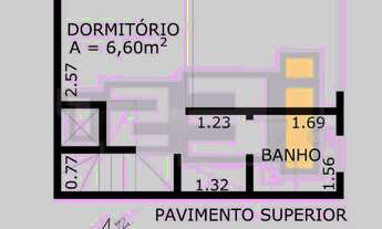 Imagem 2: Apto duplex - locação - mobiliado - 1 suite , cozinha, 1 vaga - 42m - prox metro Oscar Fre