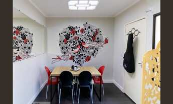 Imagem 5: Lindo sobrado em condomínio fechado, 3 dormitórios sendo 1 suíte toda mobiliada, com sacad