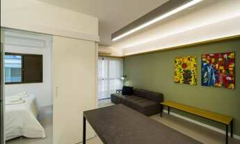 Imagem 5: Apartamento MOBILIADO PARA LOCAÇÃO - 1 DORMITORIO, SALA COM VARANDA, 01 VAGA - COM PISCIN