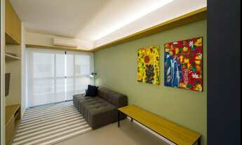 Imagem 6: Apartamento MOBILIADO PARA LOCAÇÃO - 1 DORMITORIO, SALA COM VARANDA, 01 VAGA - COM PISCIN