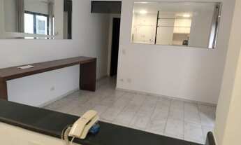 Imagem 4: Apto locação SEMI MOBILIADO - com 01 dormitorio, 01 banheiro, sala, 01 vaga , 50m - proxim