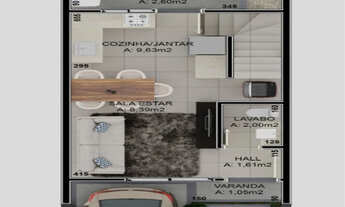 Imagem 3: Sobrado para venda, 02 dormitórios no bairro São Luiz, em Caxias do Sul