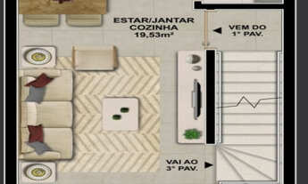 Imagem 2: SOBRADO TRIPLEX DOIS DORMITÓRIOS PARA VENDA, NO DESVIO RIZZO, EM CAXIAS DO SUL