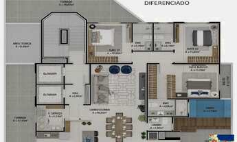 Imagem 6: RESIDENCIAL BREMEN DÖRF - APARTAMENTO 03 SUÍTES - DIFERENCIADO - UM APARTAMENTO POR ANDAR