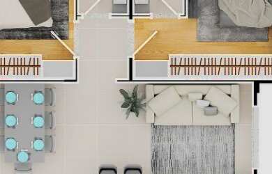 Imagem 2: RESIDENCIAL MONTEFIORE - APARTAMENTO 02 DORMITÓRIOS, SENDO 01 SUÍTE