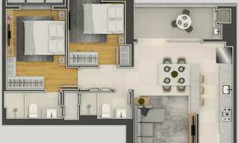 Imagem 5: RESIDENCIAL CAMBORIÚ BOULEVARD - APARRTAMENTO 02 DORMITÓRIOS - ALTO PADRÃO