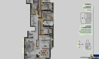 Imagem 4: RESIDENCIAL ARTEFACTO TOWERS - APARTAMENTO 03 SUÍTE - COM 193M² PRIVATIVOS - COM VISTA MAR