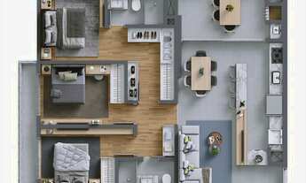 Imagem 4: RESIDENCIAL TORRES DA BRAVA - BRISA - APARTAMENTO 03 DORMITÓRIOS, SENDO 01 SUÍTE - NA PRAI