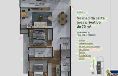 Imagem 2: RESIDENCIAL BROOKLYN - APARTAMENTO 02 SUÍTE - ALTO PADRÃO - ENTREGA EM DEZEMBRO DE 2026