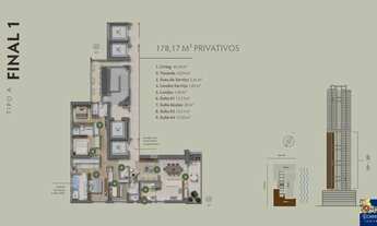 Imagem 6: MARENA RESIDENCE - APARTAMENTO 04 SUÍTES - EM ANDAR ALTO - NA RUA 1910 - UNIDADE DE INVEST