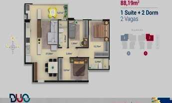 Imagem 3: RESIDENCIAL DUO PRAIA BRAVA - APARTAMENTO COM 03 DORMITÓRIOS, SENDO 01 SUÍTE - NOVO - NA P