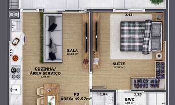 Imagem 7: PASS CONNECT RESIDENCE - APARTAMENTO 01 SUÍTE - ALTO PADRÃO - NA RUA BRUSQUE, CENTRO DE IT