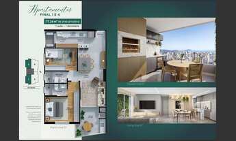 Imagem 3: RESIDENCIAL MONTE SOLARO - APARTAMENTO 02 DORMITÓRIOS, SENDO 01 SUÍTE - NO BAIRRO FAZENDA