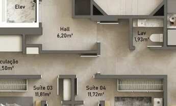 Imagem 3: SERENITY RESIDENCIAL - APARTAMENTO DIFERENCIADO 04 SUÍTES - ALTO PADRÃO - NA RUA 3614