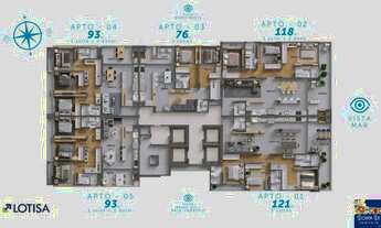 Imagem 7: RESIDENCIAL TORRES DA BRAVA - TORRE BRISA - APARTAMENTO 03 SUÍTES - NA PRAIA BRAVA